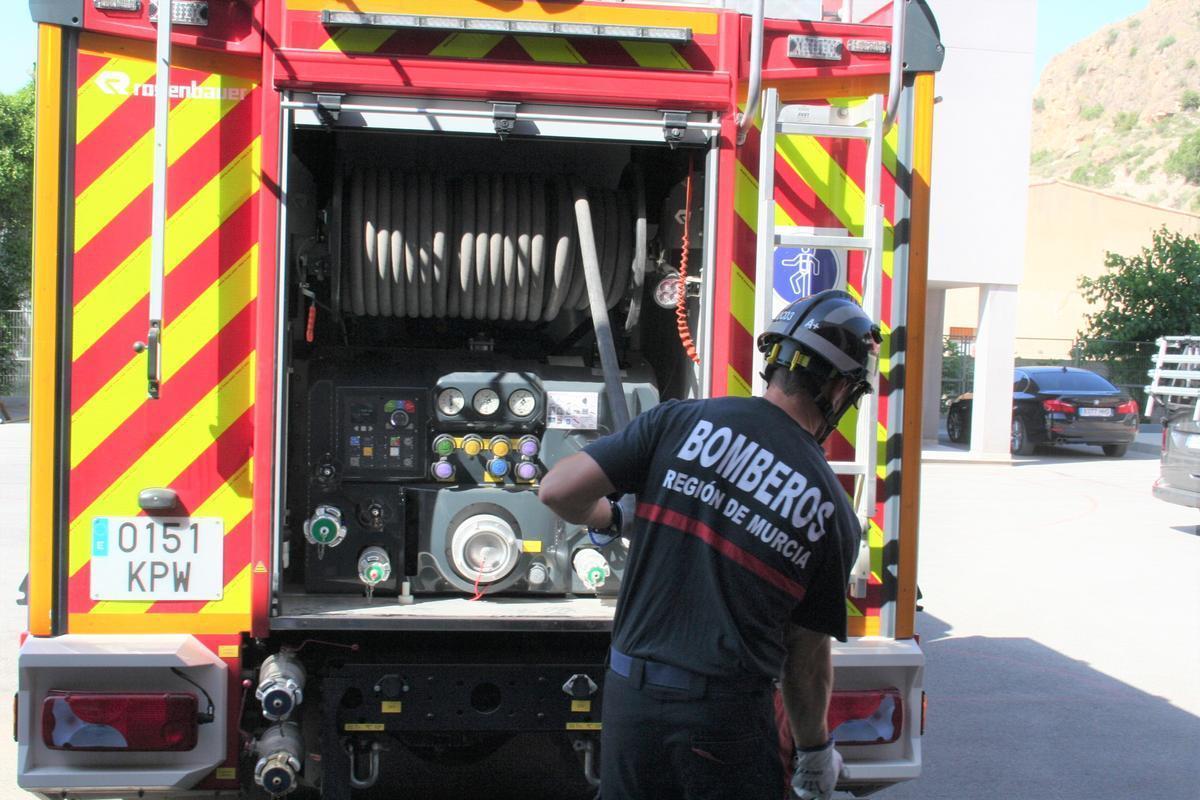 Camión de bomberos en una imagen de archivo