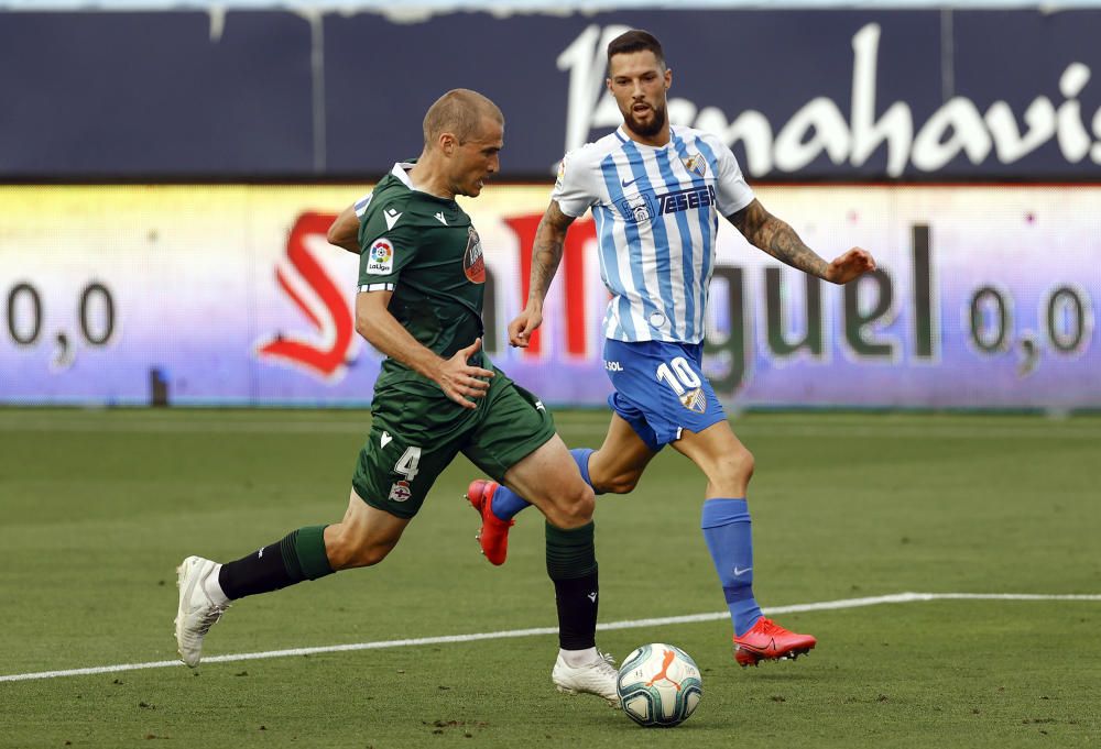 El Dépor pierde 1-0 en Málaga