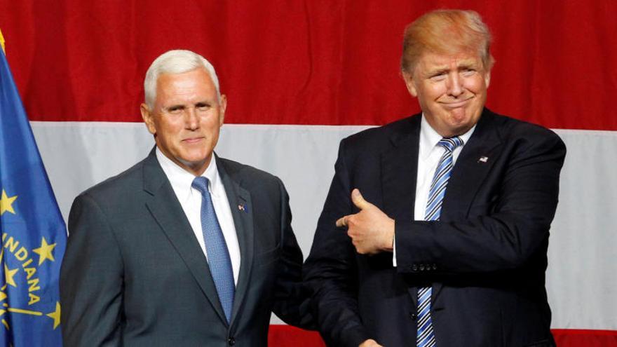 Donald Trump y Mike Pence.