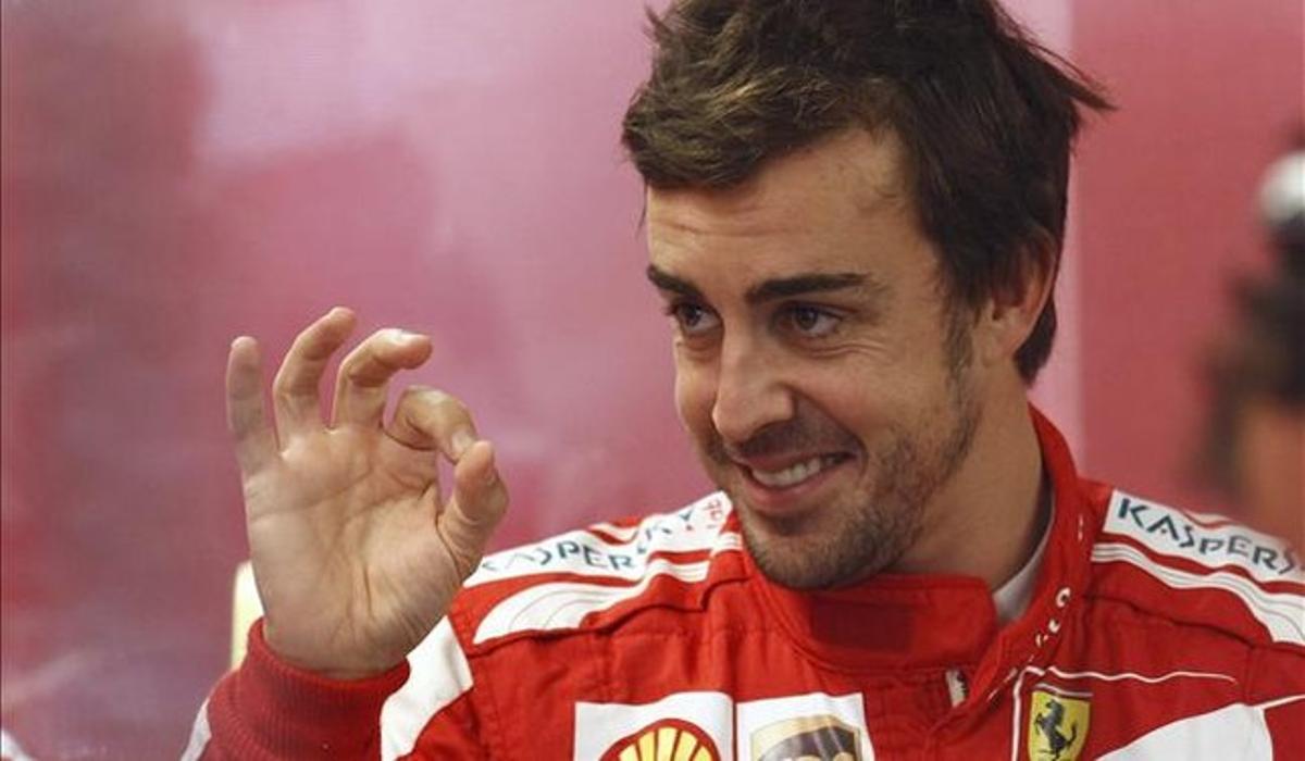 Fernando Alonso, després d’un gran premi.