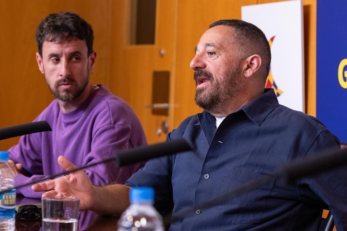 De izqda a dcha el actor, Esteban Garrido, y el productor, Pepón Nieto