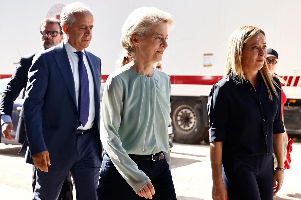 Von der Leyen visita Lampedusa invitada por Meloni