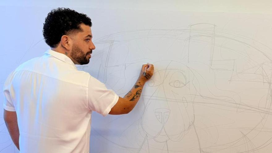 Marcelo Mellino abre una galería de arte en pleno paseo de la playa de Las Canteras
