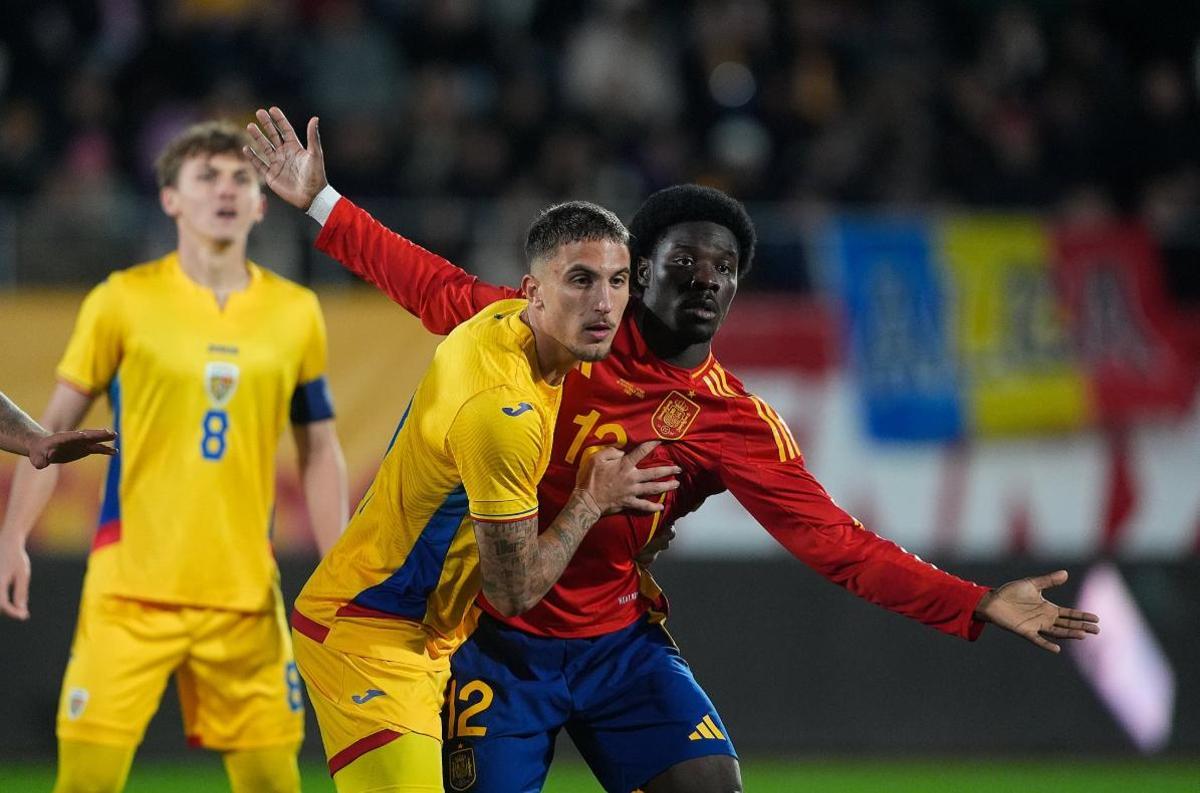 Mayenda en el Rumanía - España Sub-21