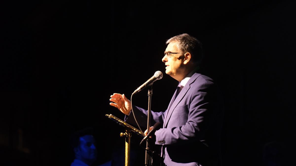José Ferrándiz durante la presentación de la obra.