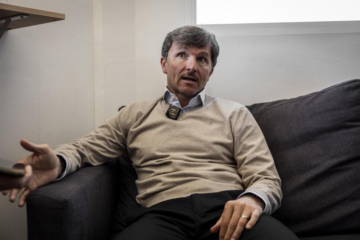 El director deportivo, durante la entrevista.