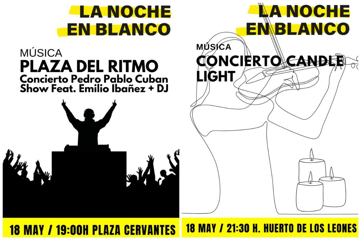Programación musical de la Noche en Blanco de Alcalá de Henares.
