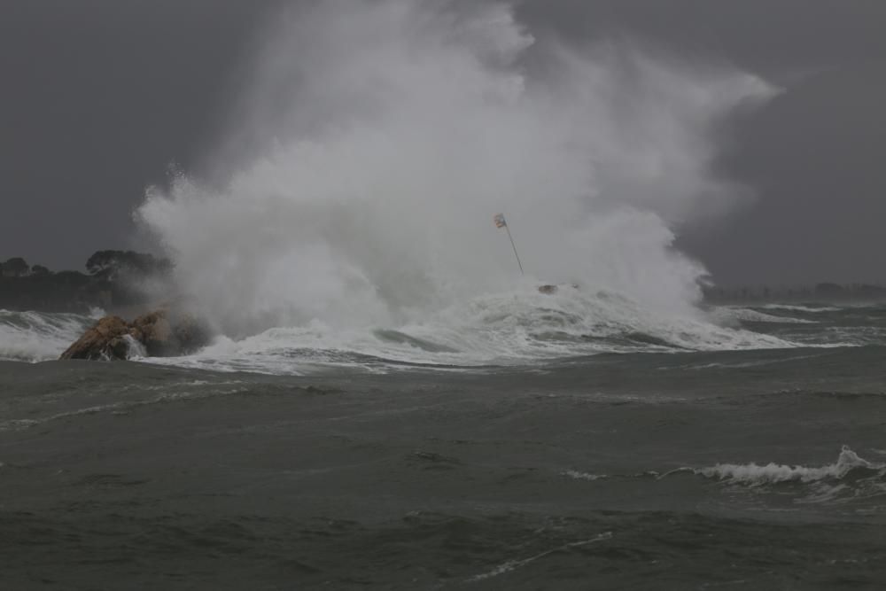 Fort onatge per la llevantada a l'Escala