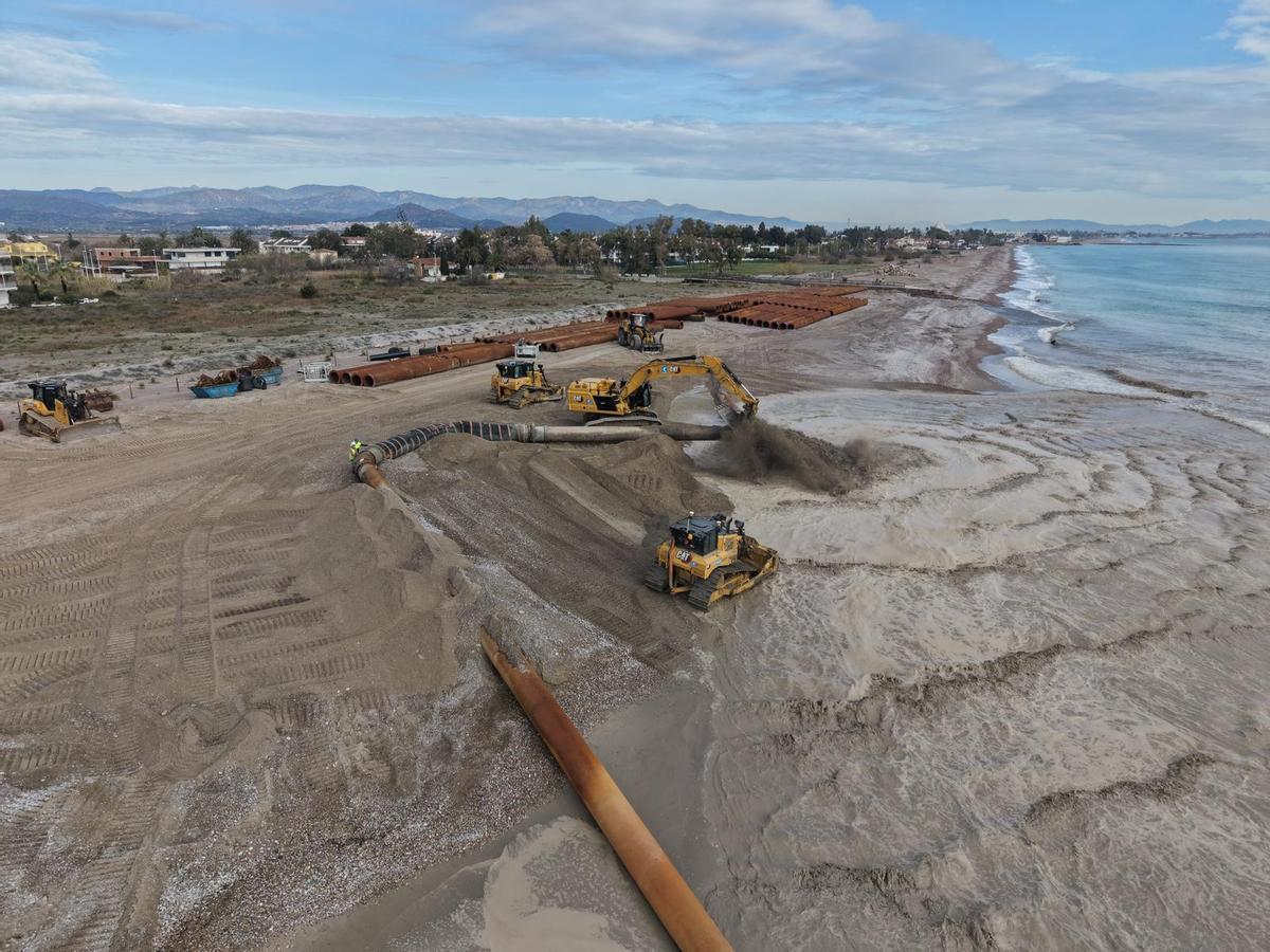 Vista de los trabajos hoy.