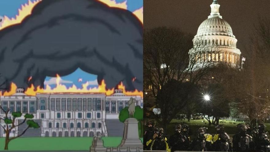 Los Simpson' también predijeron el asalto al Capitolio de EEUU