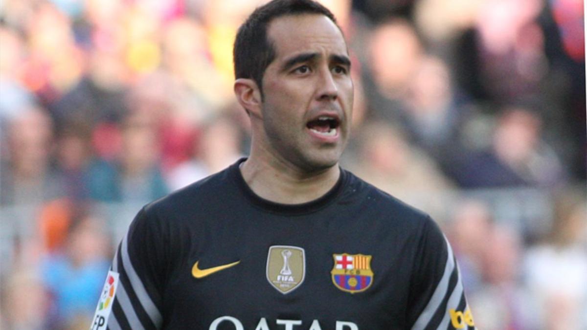 Claudio Bravo, portero del FC Barcelona