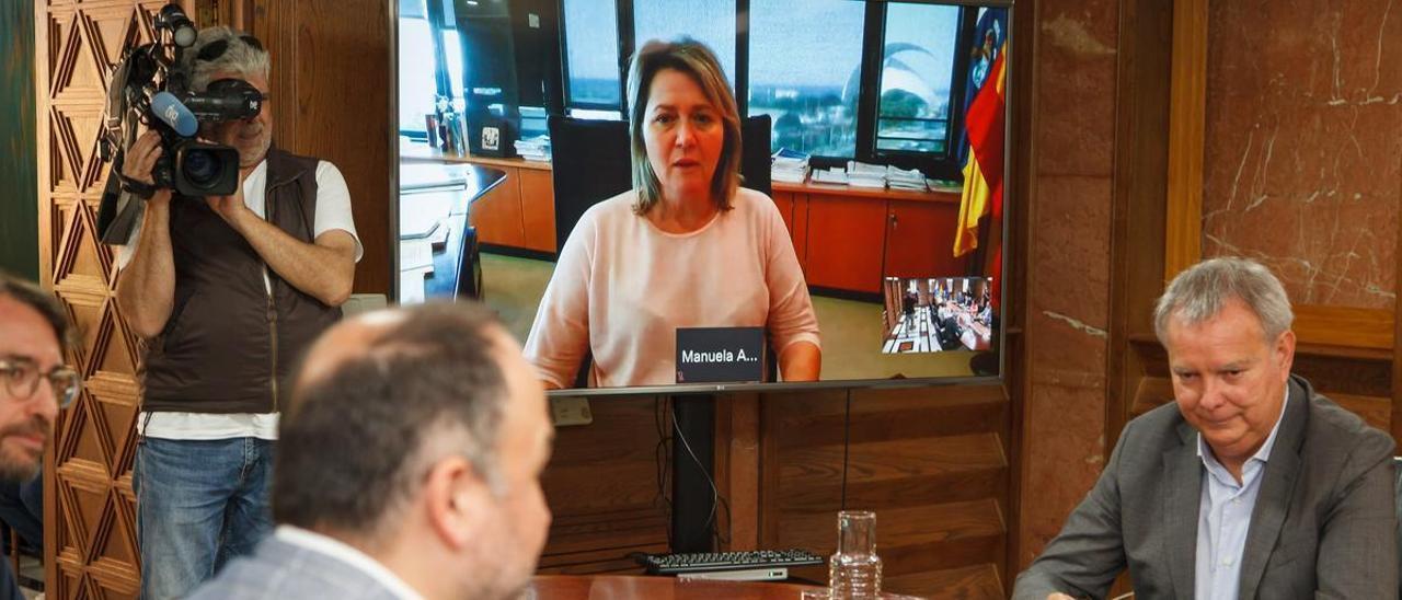 Reunión del Consejo de Gobierno por videoconferencia.