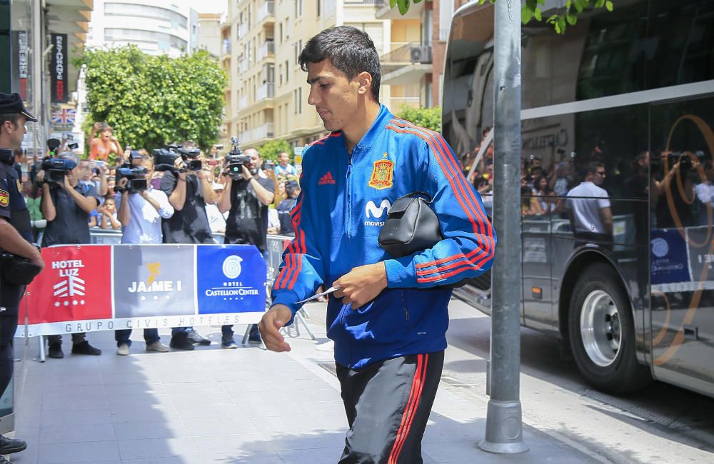 Así ha sido la llegada de la selección a Castelló