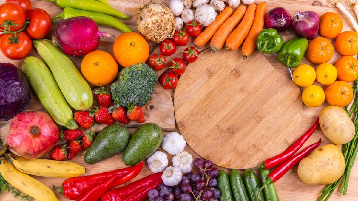 Frutas y verduras de temporada.