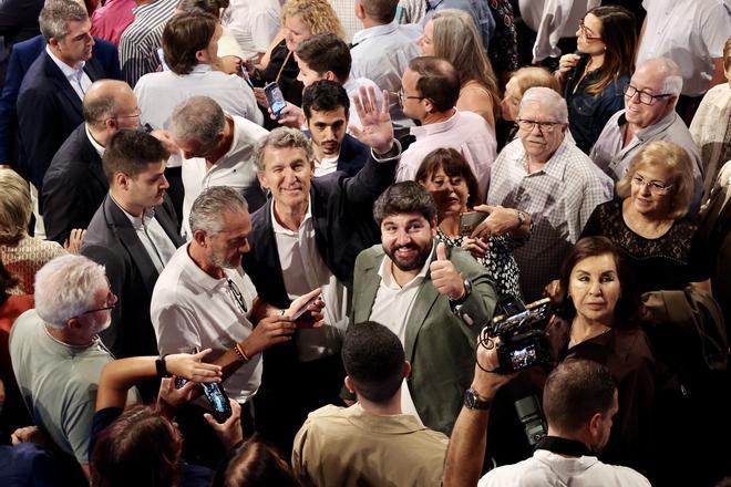 Feijóo y los presidentes autonómicos clausuran la cumbre del Partido Popular en la Región de Murcia.
