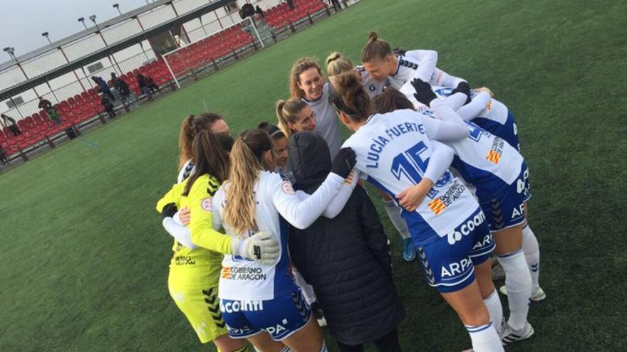 Las jugadoras del Zaragoza CFF hacen piña.