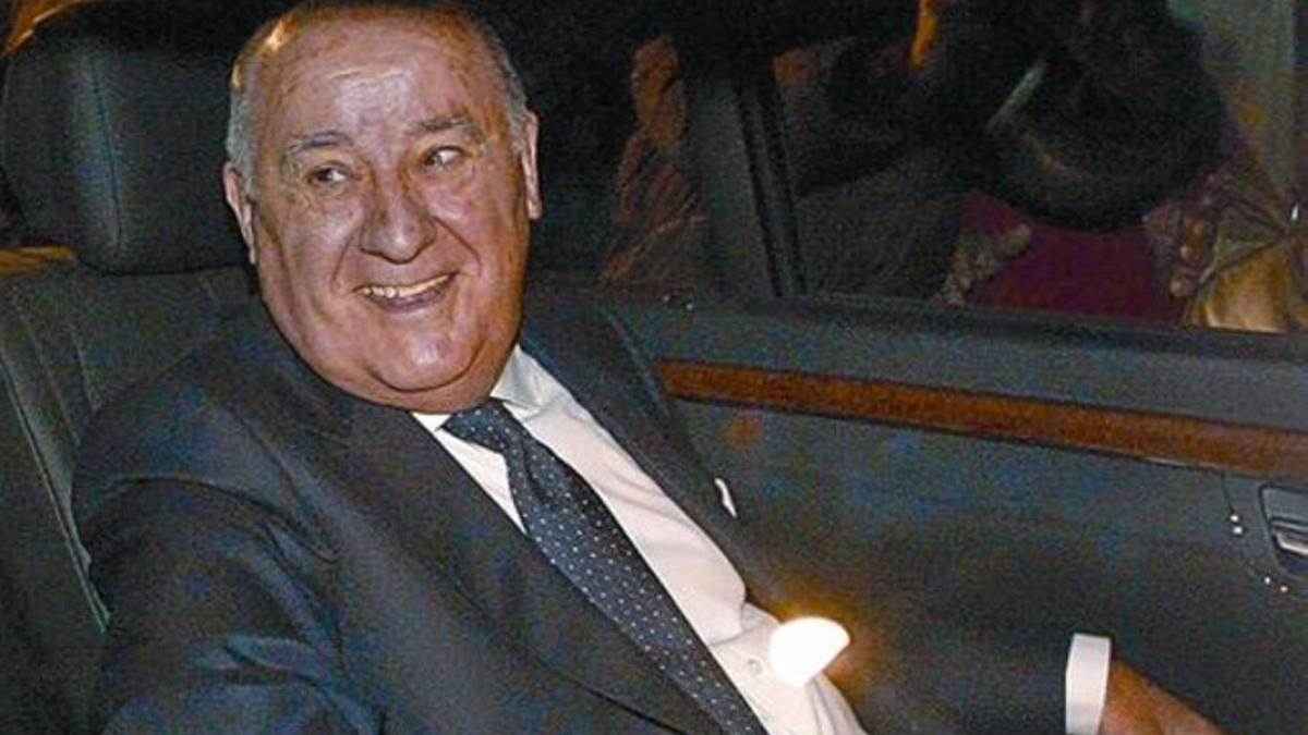 De boda 8 Amancio Ortega el día de la boda de su hija, en febrero.