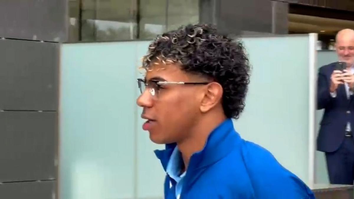 Lamine Yamal, concentrado para el encuentro de esta noche en el Spotify Camp Nou