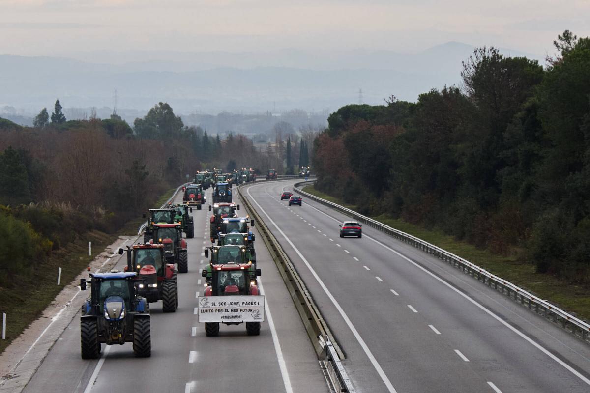 Tractorada a l´Eix Transversal
