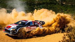 Rovanperä, durante la jornada sabatina del Rally de Portugal