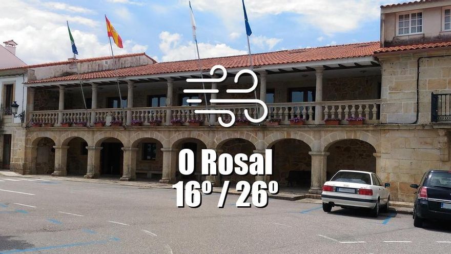 El tiempo en O Rosal: previsión meteorológica para hoy, miércoles 23 de julio