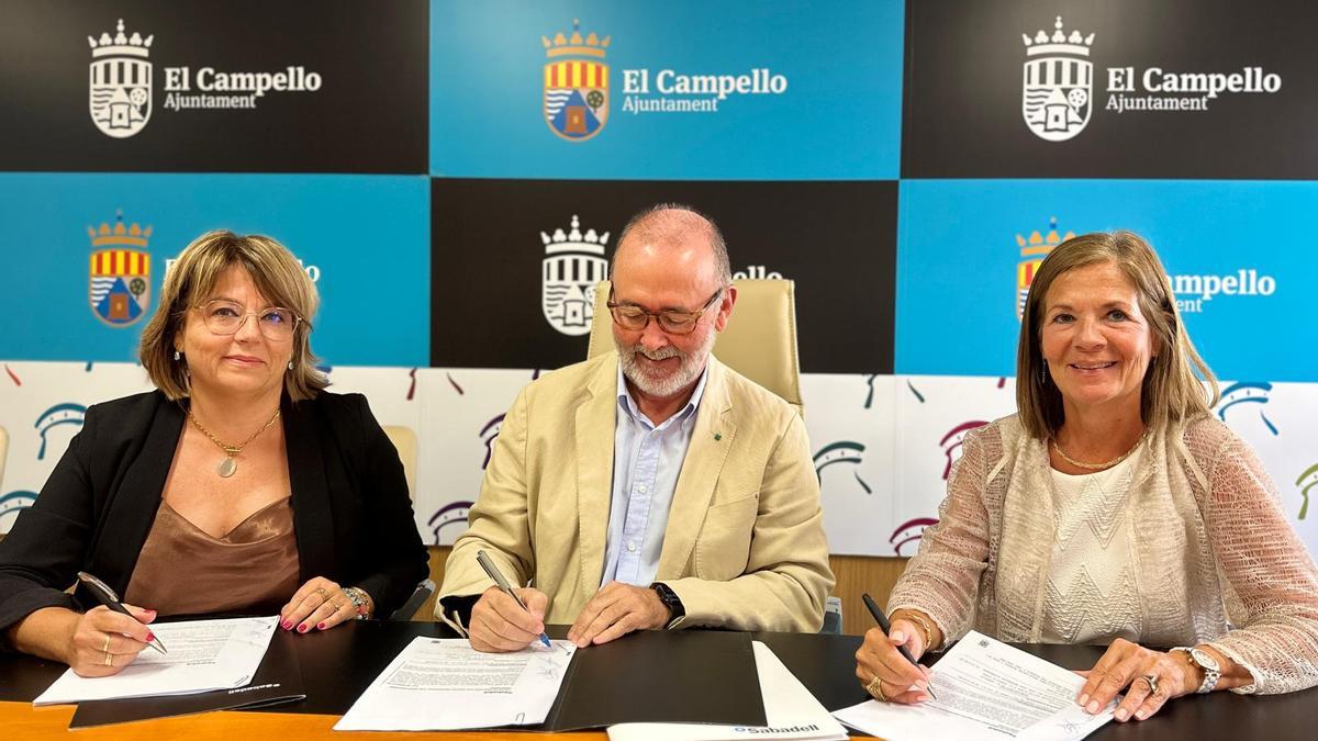 El alcalde, entre las directivas de Banco Sabadell