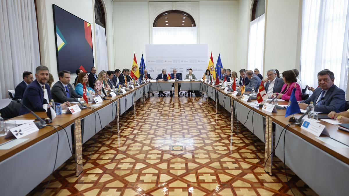 Reunión del comité preparatorio de la Conferencia de Presidentes, el pasado miércoles en Madrid.