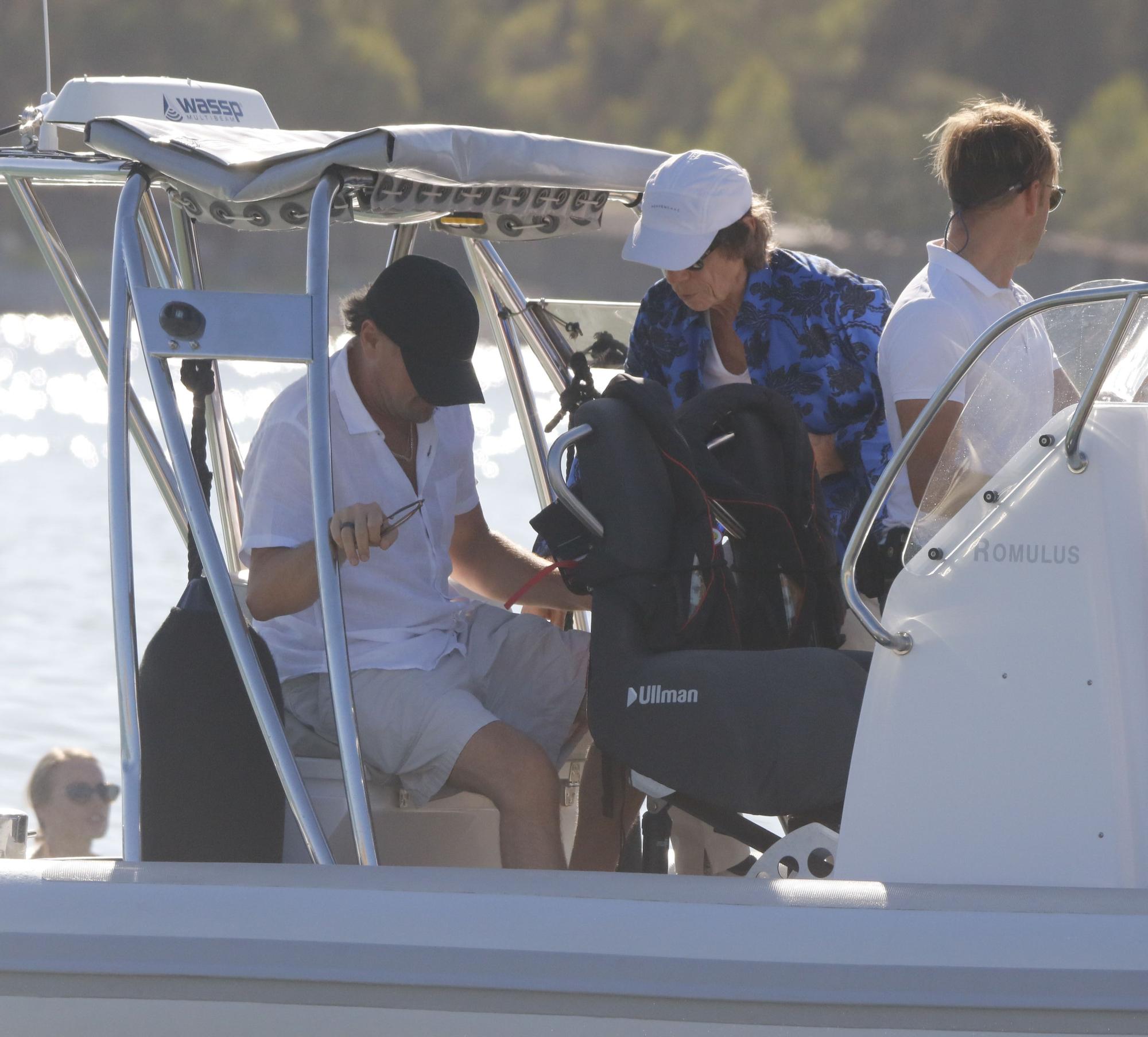 Mick Jagger y Leonardo Dicaprio, en Cala Jondal (Ibiza)