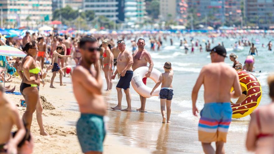 Una imagen de una playa de Benidorm