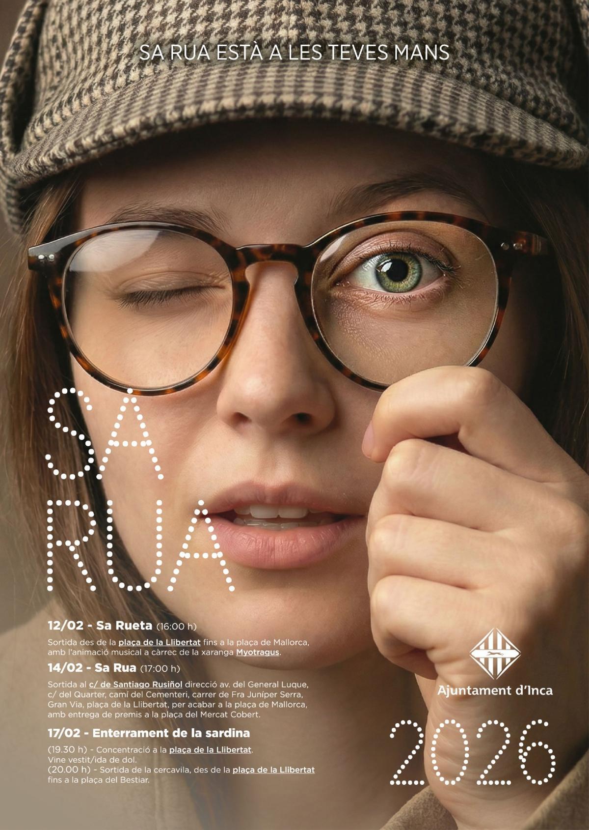 Uno de los carteles del carnaval de Inca de este año.