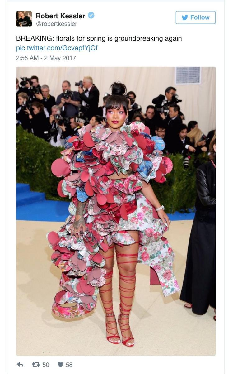 Los memes de la Gala MET: Rihanna y la primavera