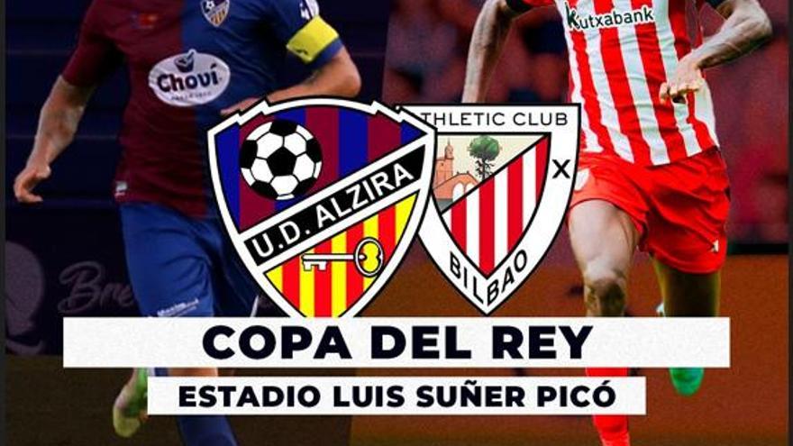 La UD Alzira se enfrenta al Athletic Club en la Copa del Rey.