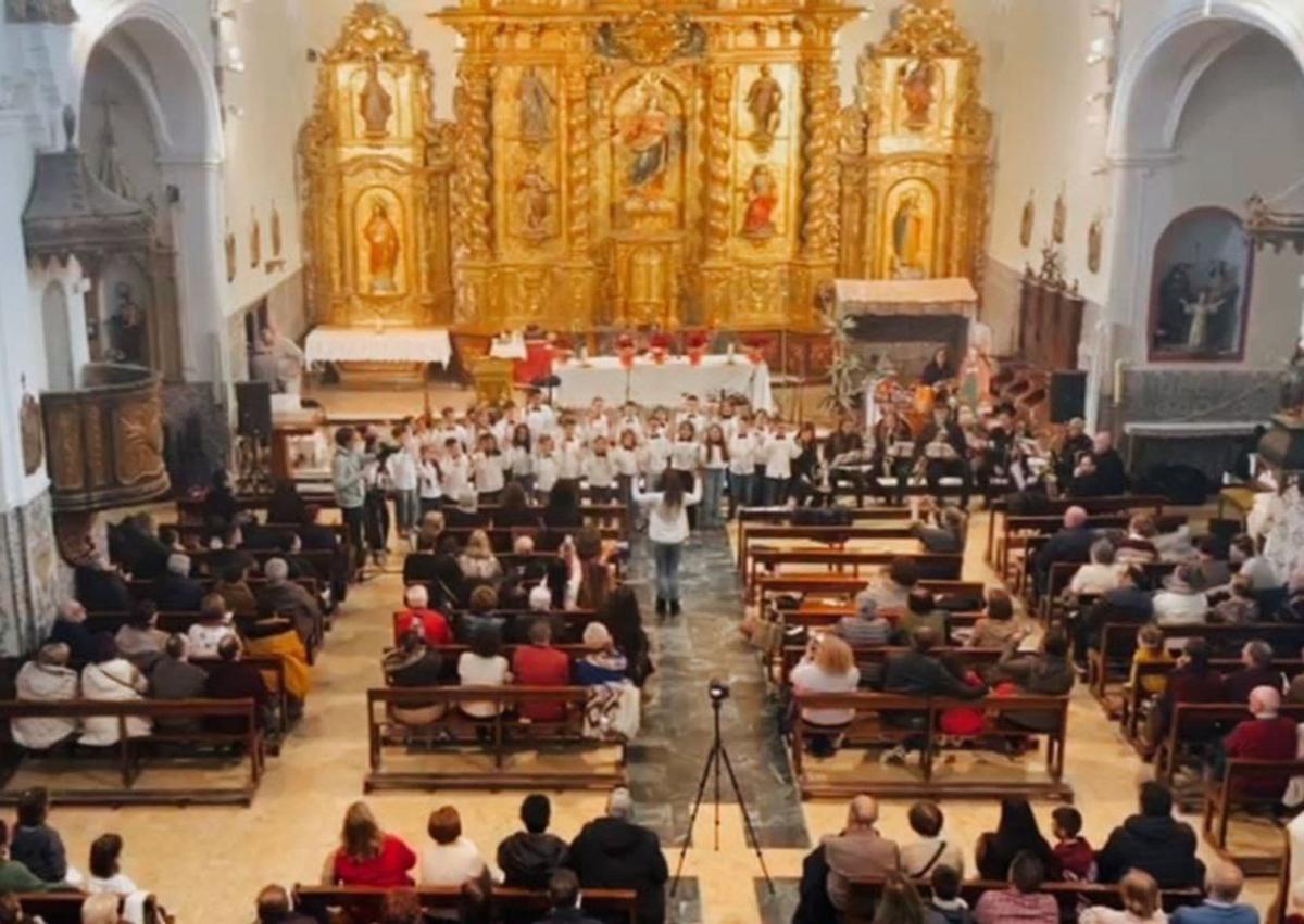 Concierto de villancicos en la iglesia de la Asunción de Ricla.