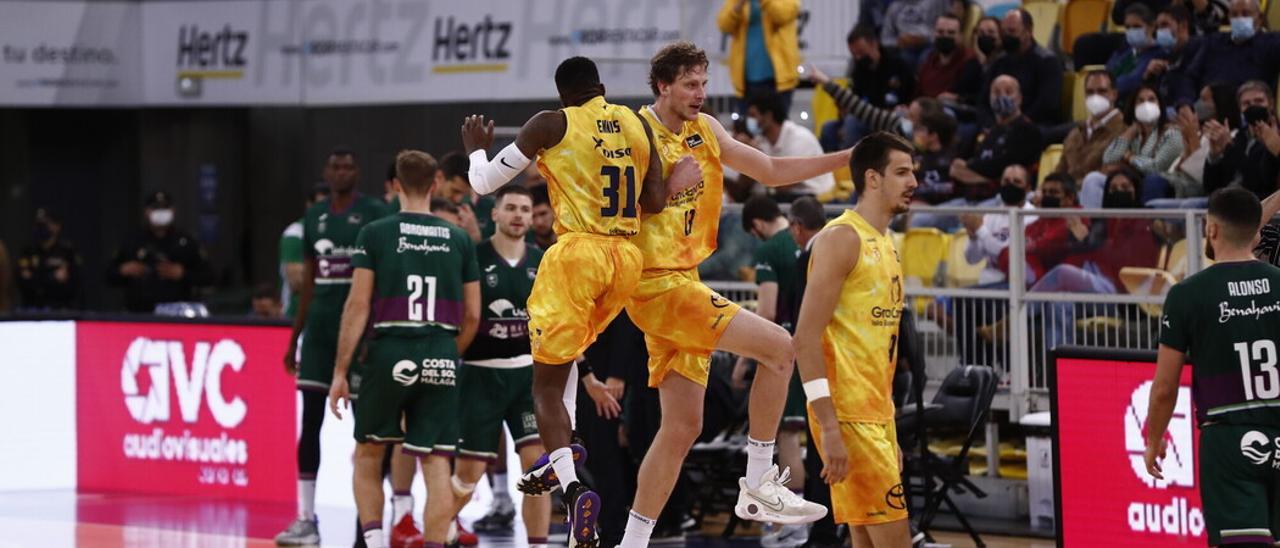 El Unicaja hizo un partido muy malo en ataque en Las Palmas.