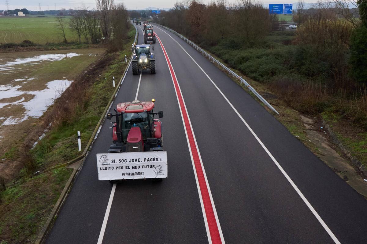 Tractorada a l´Eix Transversal