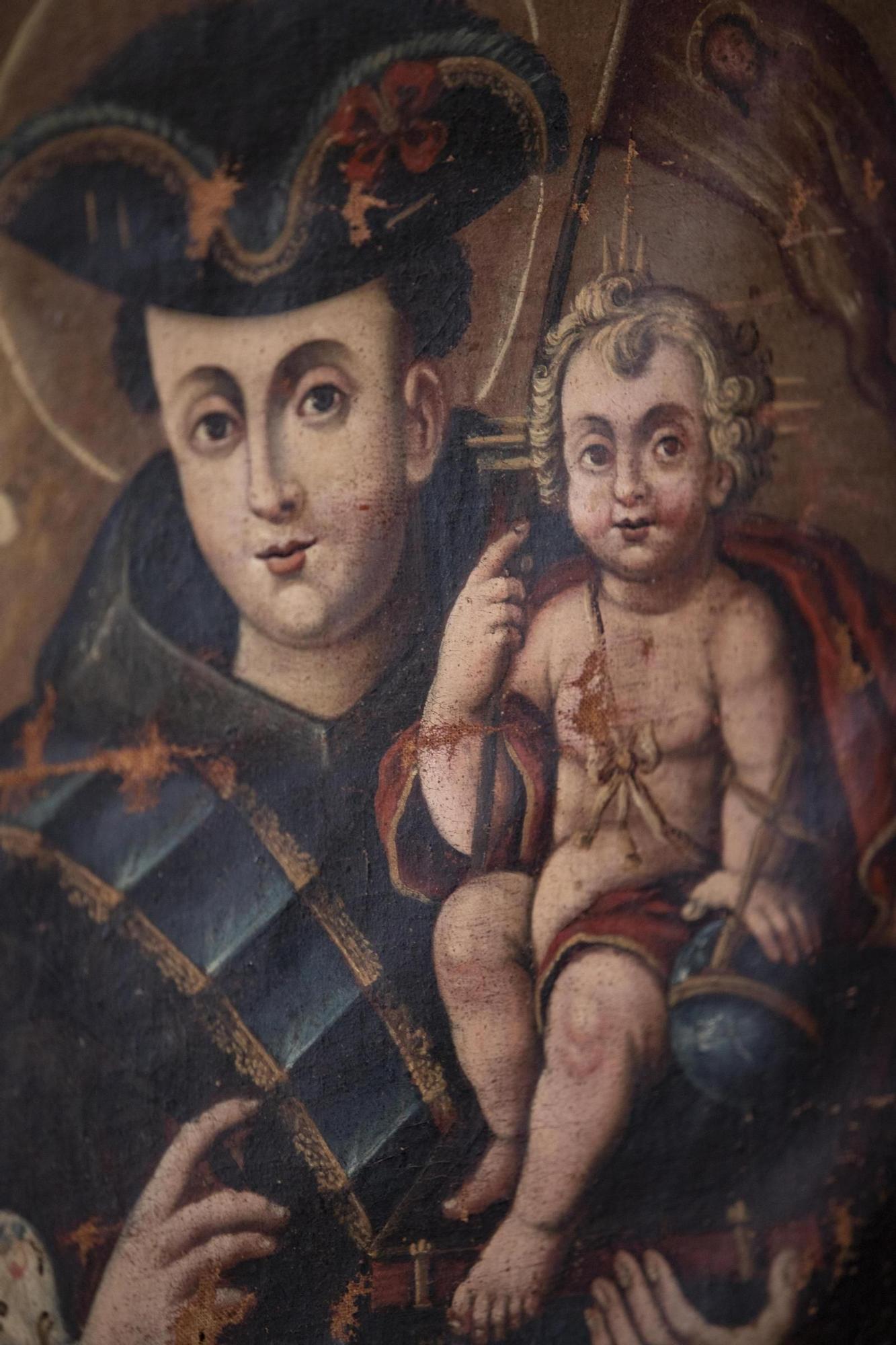 Un anticuario adquiere en Xàtiva un San Antonio de Padua pintado por el sobrino del retratista de Felipe V