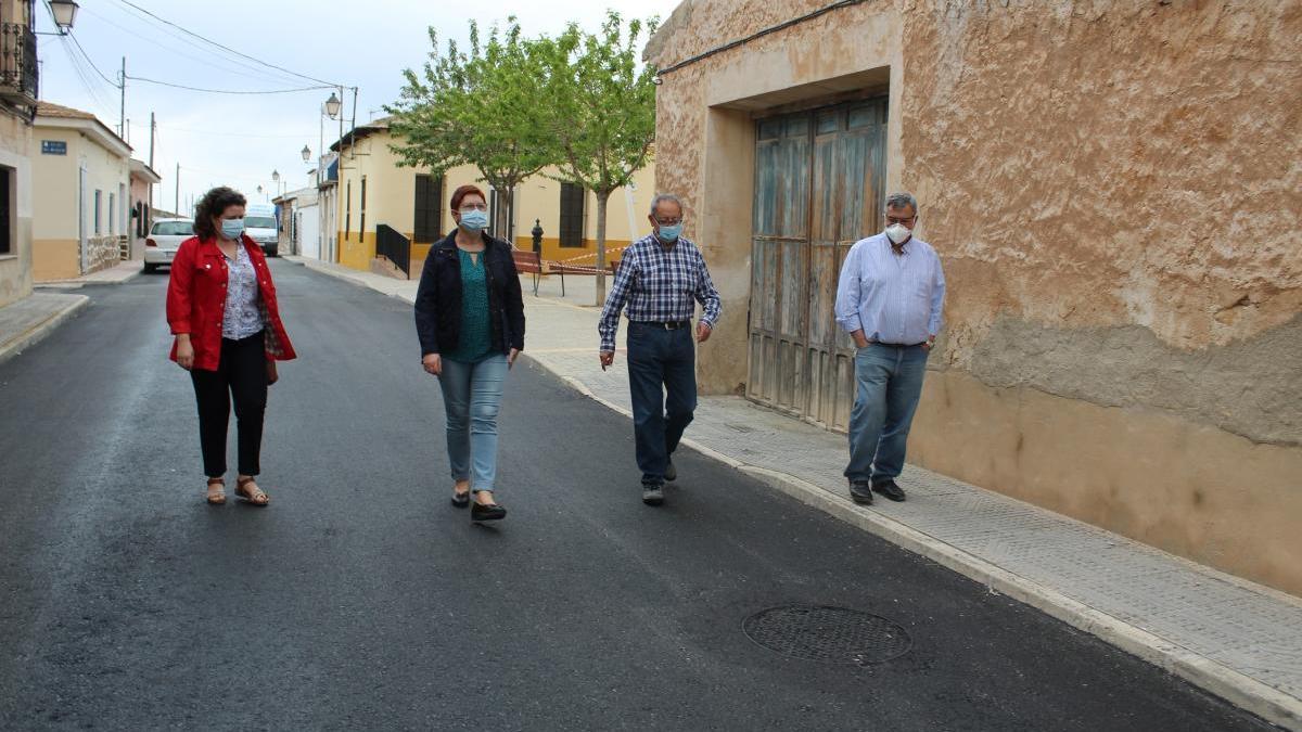 Finaliza el asfaltado de varias calles de la pedanía jumillana de Cañada de Trigo