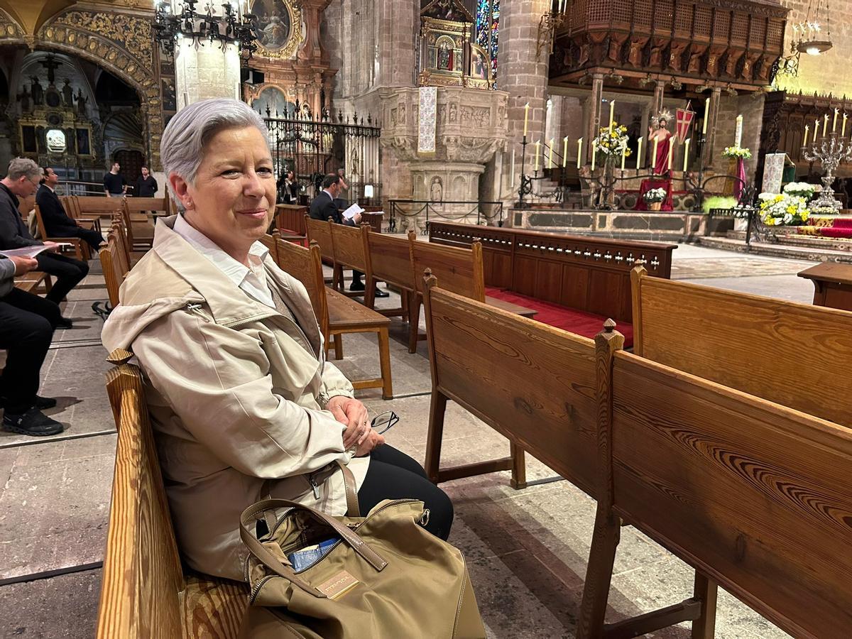 Rosa María Vives, este martes en la Catedral.