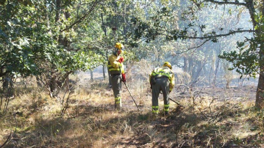 Un incendio en la provincia de Zamora.