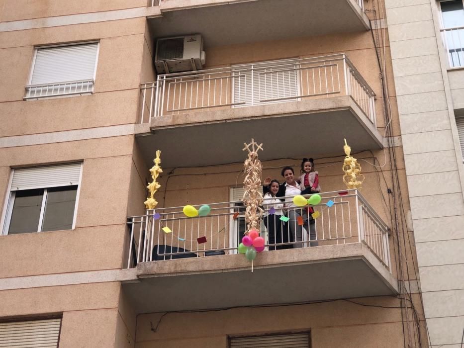 Domingo de Ramos desde los balcones en Elche