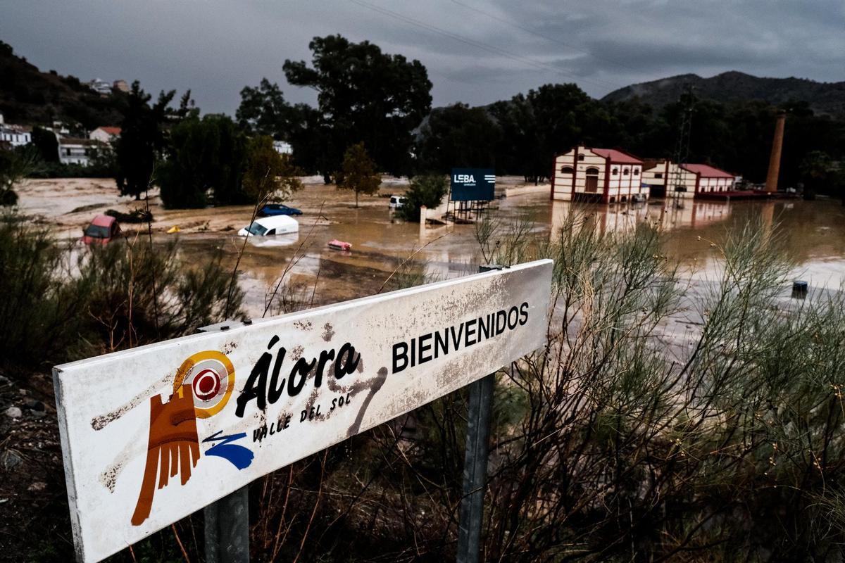 Inundaciones en Álora.