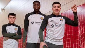 Pol Cano, Touré y Harrison, con SPORT en la Ciutat Esportiva