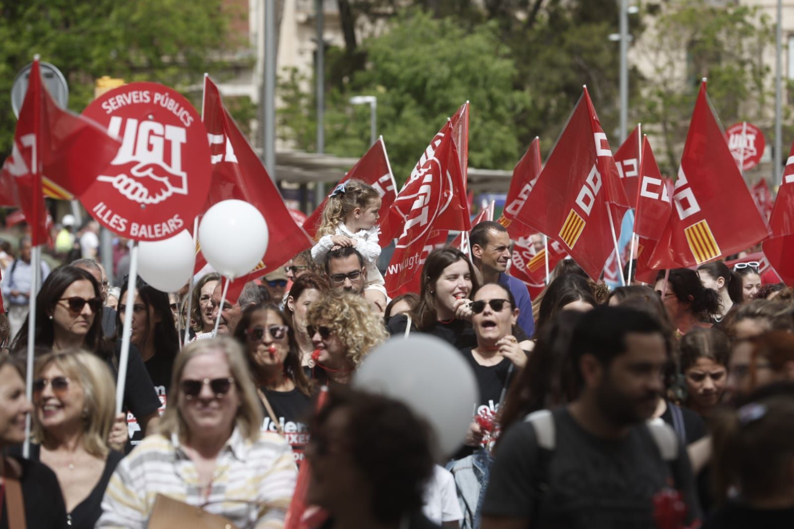 Manifestación del Día del Trabajador en Palma