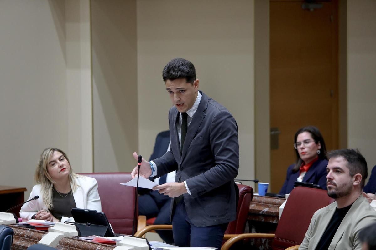 Juan Andrés Torres, este jueves en la Asamblea.