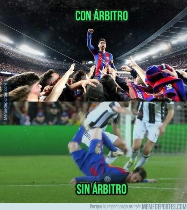 Los mejores memes del Barça-Juventus