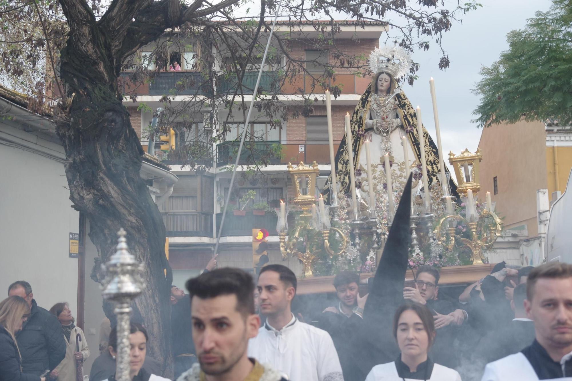 Salida procesional del Carmen Doloroso por Pedregalejo