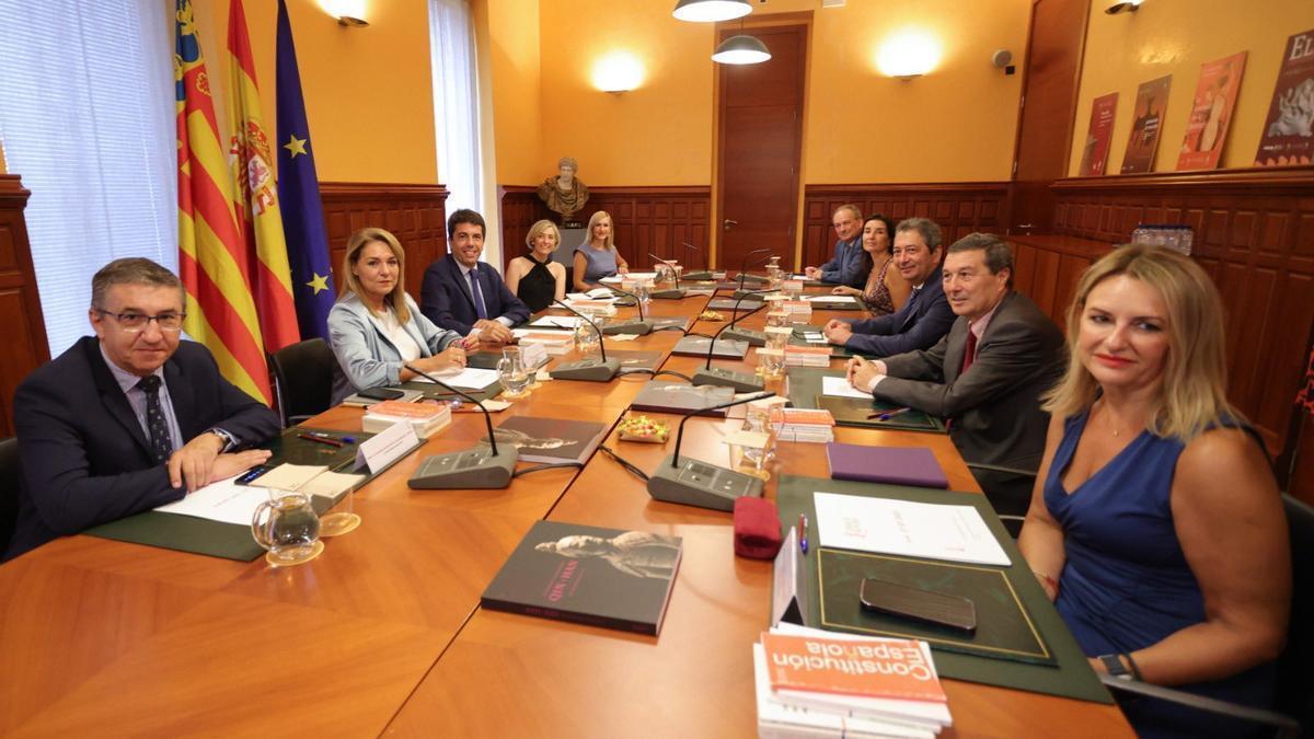 El pleno del Consell, reunido por primera vez este viernes en Alicante.