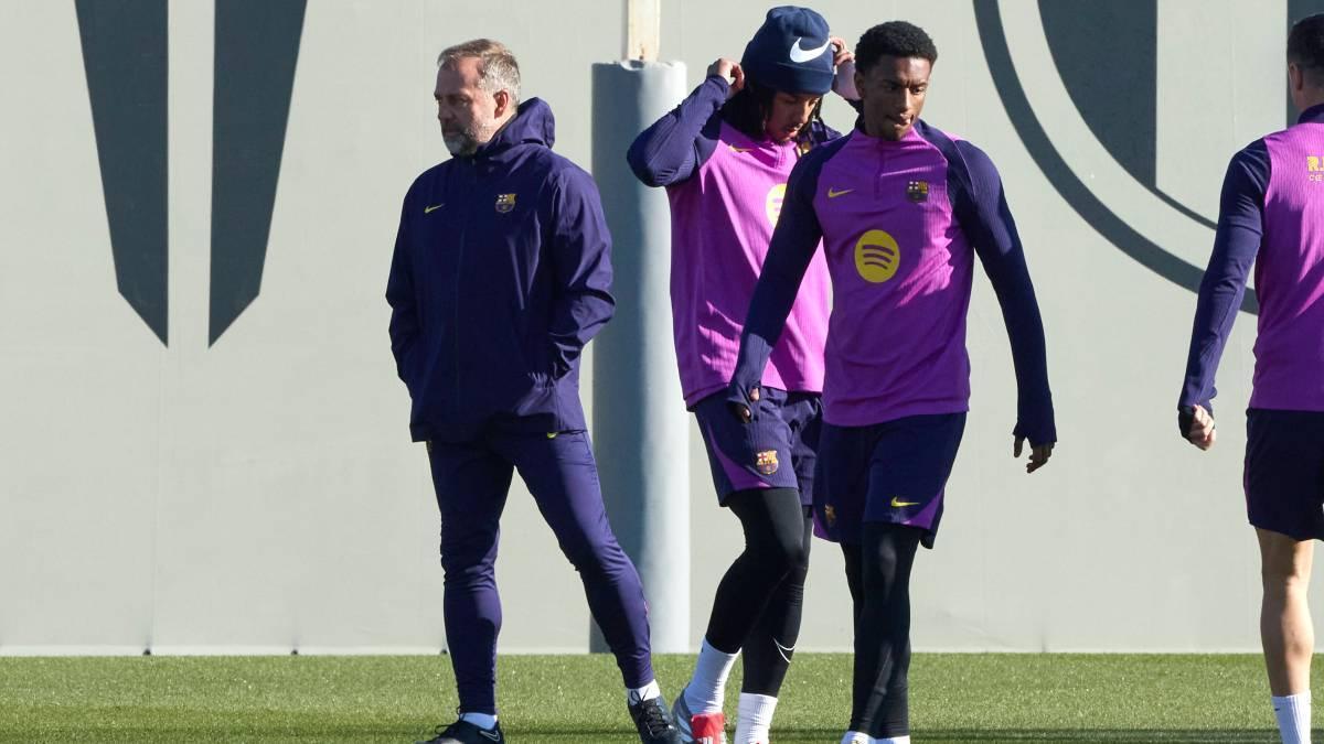 Raphinha, la gran novedad en el entrenamiento del Barça