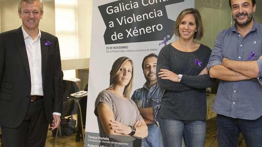 Roberto Vilar y Teresa Portela, unidos contra la violencia de género