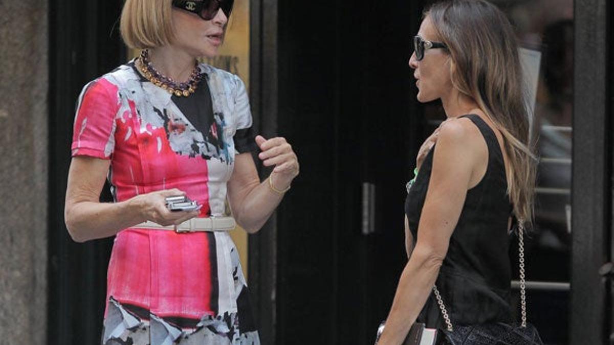 Sarah Jessica Parker y Anna Wintour